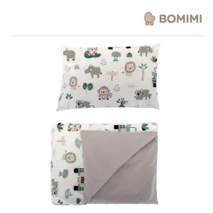Bomimi Obliečky 120x90 (perinka + vankúšik) mobilná zoo, sivá