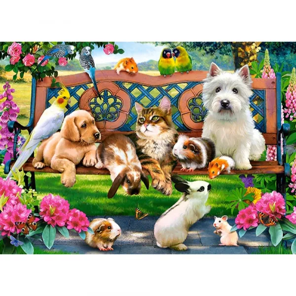 Castorland Puzzle Maznáčikovia v parku 180 dielikov-KIK