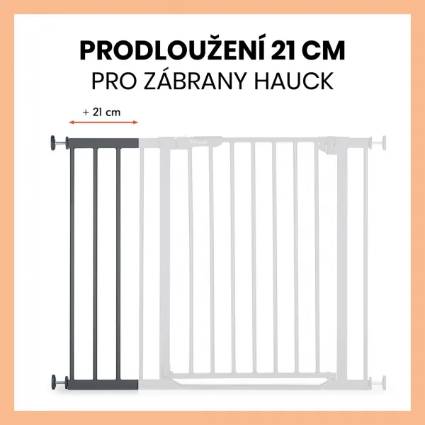Hauck Zábrana Open N Stop 2 rozšírenie 21 cm Dark Grey