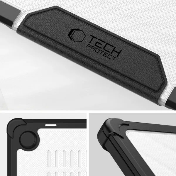 Tech-Protect Smartshell Pro kryt na MacBook Air 13 M2 / M3 / M4 / 2023-2025, čierny/priesvitný