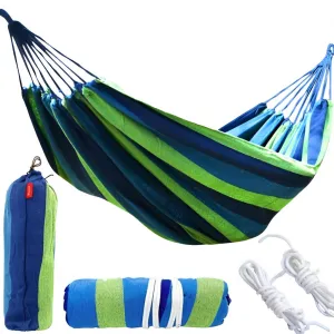 LIVEFY Hammock hojdacia sieť 260x150cm, modrá/zelená