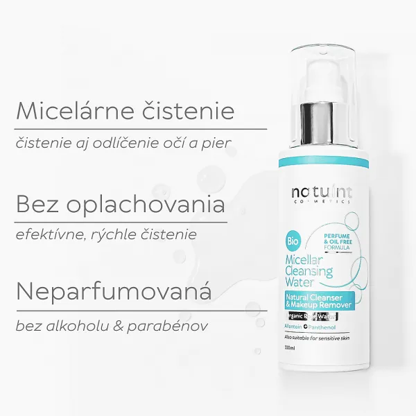 Natuint cosmetics - Prírodná BIO micelárna voda 100 ml
