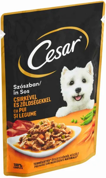 CESAR Kapsička chutné Kuracie so zeleninou v šťave 100g