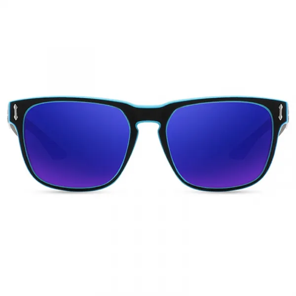 KDEAM Andover 6 slnečné okuliare, Black & Pattern / Blue (GKD027C06)