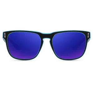 KDEAM Andover 6 slnečné okuliare, Black & Pattern / Blue (GKD027C06)