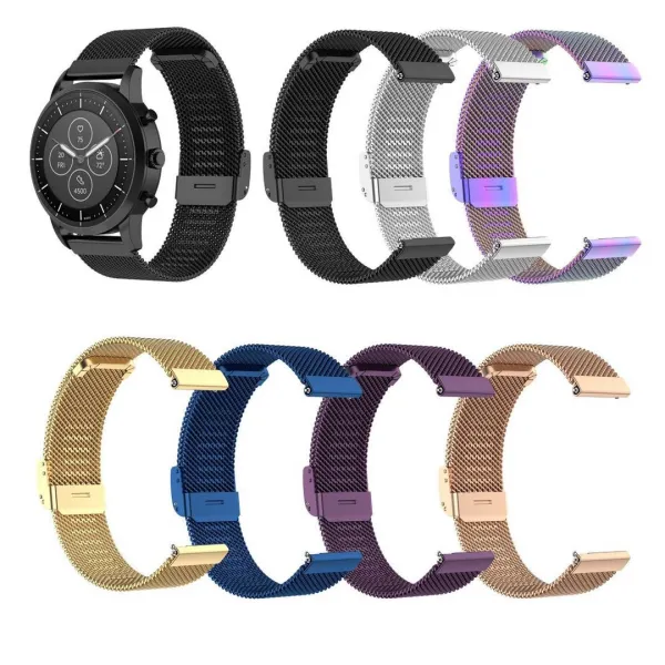 BStrap Milanese remienok na Huawei Watch GT/GT2 46mm, silver (SHU002C02)