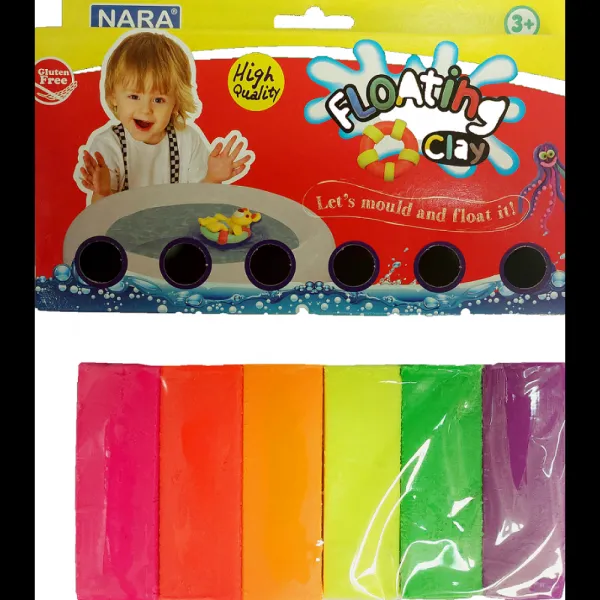 MOVEO Modelovacia hmota plávajúca-neónová 6 ks 300g-MOVEO
