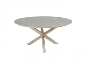 Prado jedálenský stôl Ø160 cm ceramic latte