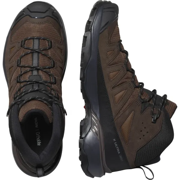 Pánska členková turistická obuv SALOMON X Ultra 360 LTR Mid GTX M dark earth delicioso castlerock