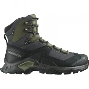 Pánska členková turistická obuv SALOMON Quest Element GTX M black deep lichen green olive night