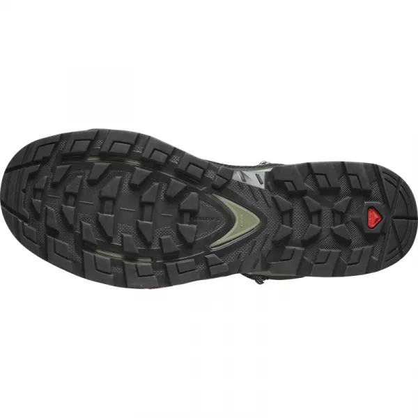 Pánska členková turistická obuv SALOMON Quest Element GTX M black deep lichen green olive night