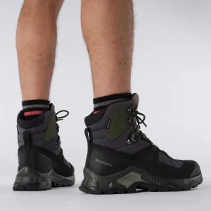 Pánska členková turistická obuv SALOMON Quest Element GTX M black deep lichen green olive night