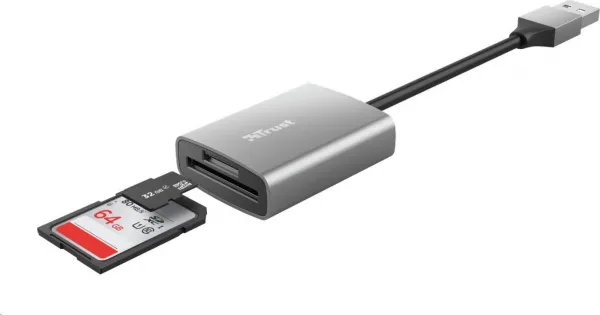 Čítačka pamäťových kariet TRUST DALYX Rýchla, externá, USB 3.2, 8cm