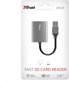 Čítačka pamäťových kariet TRUST DALYX Rýchla, externá, USB 3.2, 8cm