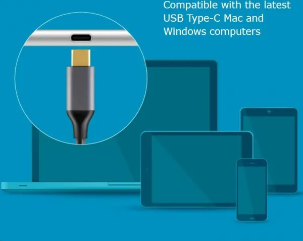 AKASA Hub USB-C 4x USB 3.0 port, hliník
