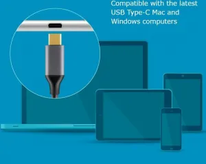 AKASA Hub USB-C 4x USB 3.0 port, hliník