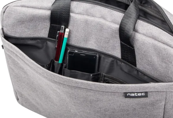 Brašna pro NB NATEC Mustela 15,6", šedá