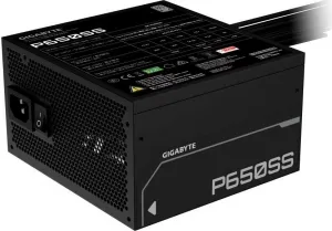 GIGABYTE zdroj P650SS, 650W, 80+ Silver, 120mm, ATX 3.0, černá