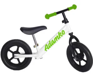 myRunbike Moje odrážadlo s menom - bielo jablkovozelené