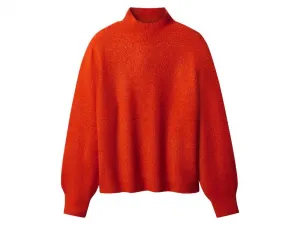 esmara® Dámsky pletený pulóver (oranžová, S (36/38))