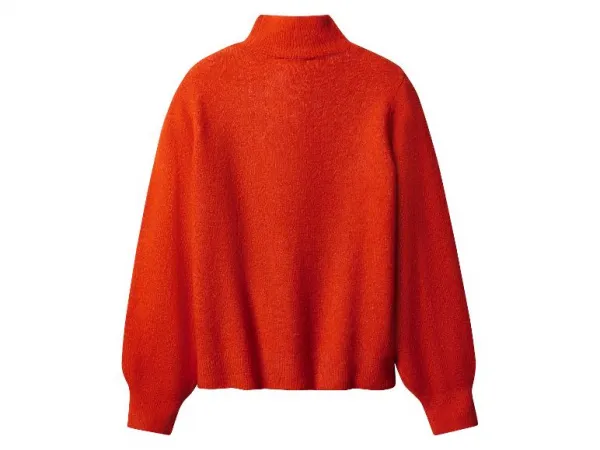 esmara® Dámsky pletený pulóver (oranžová, S (36/38))