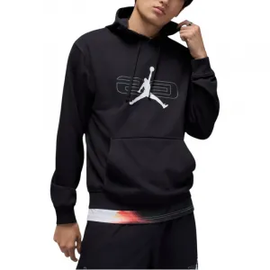 Pánska flisová mikina s kapucňou NIKE JORDAN SPRT CSVR GFX FLC PO 010 BLACK