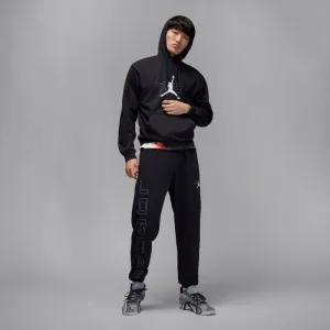 Pánska flisová mikina s kapucňou NIKE JORDAN SPRT CSVR GFX FLC PO 010 BLACK