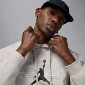 Pánska flisová mikina s kapucňou NIKE JORDAN SPRT CSVR GFX FLC PO 084 GREY HEATER
