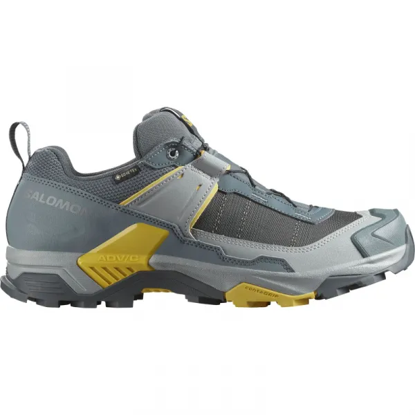 Pánska nízka turistická obuv SALOMON X Ultra 5 GTX M turbulence monument spicy mustard