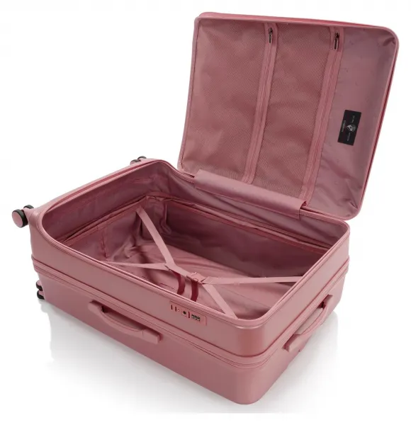 Veľký škrupinový kufor Heys EZ Fashion L Rose Gold