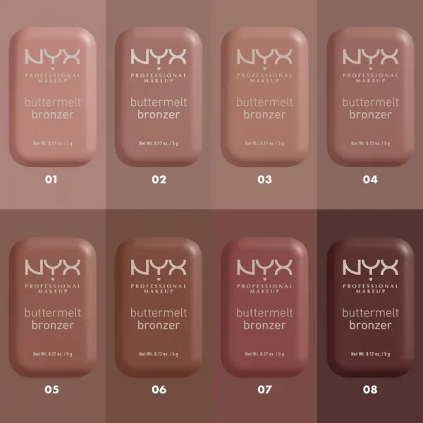 NYX Professional Makeup Buttermelt Bronzer bronzer odtieň 02 All Buttad Up 5 g