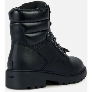 Black Girls Ankle Boots Geox Casey B ABX - Girls