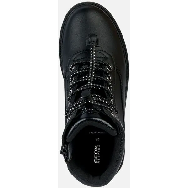 Black Girls Ankle Boots Geox Casey B ABX - Girls