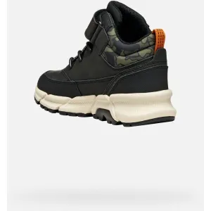Black boys' ankle boots Geox Flexyper Plus - Boys