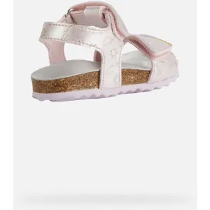 Light Pink Girls Sandals Geox Chalki - Girls