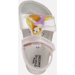 Light Pink Girls Sandals Geox Chalki - Girls
