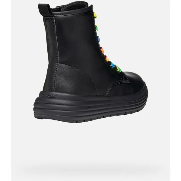 Black Girls Ankle Boots Geox Phaolae - Girls