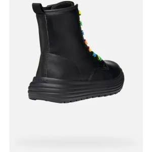 Black Girls Ankle Boots Geox Phaolae - Girls