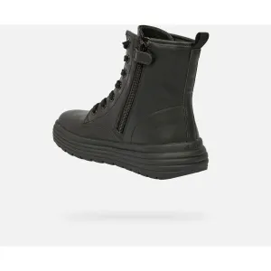 Black Girls Ankle Boots Geox Phaolae Girl - Girls