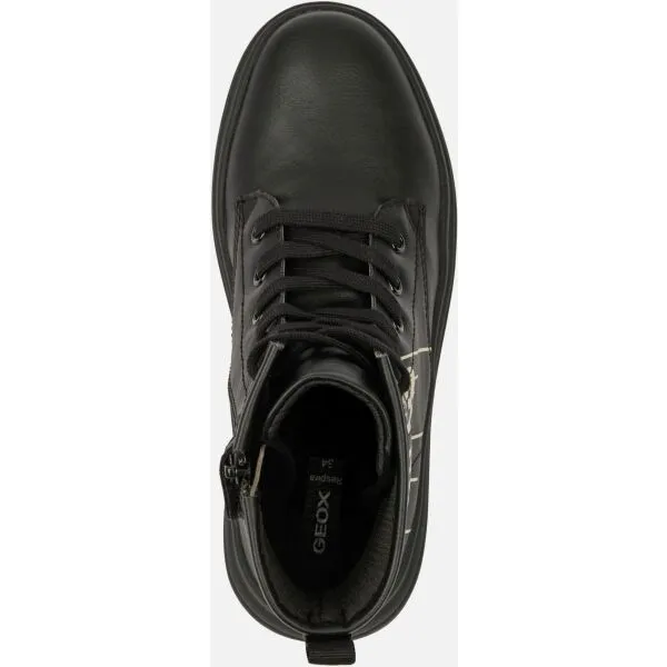Black Girls Ankle Boots Geox Phaolae Girl - Girls