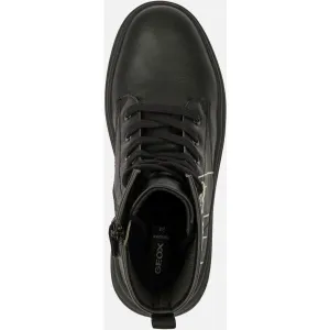 Black Girls Ankle Boots Geox Phaolae Girl - Girls