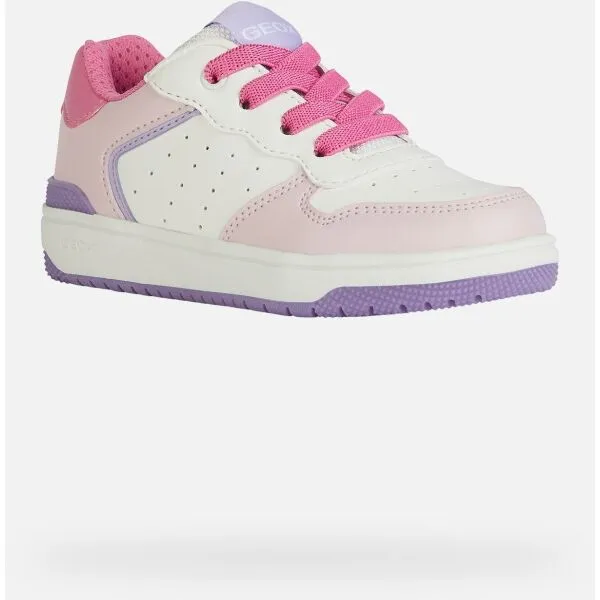 White Girls Geox Washiba Sneakers - Girls