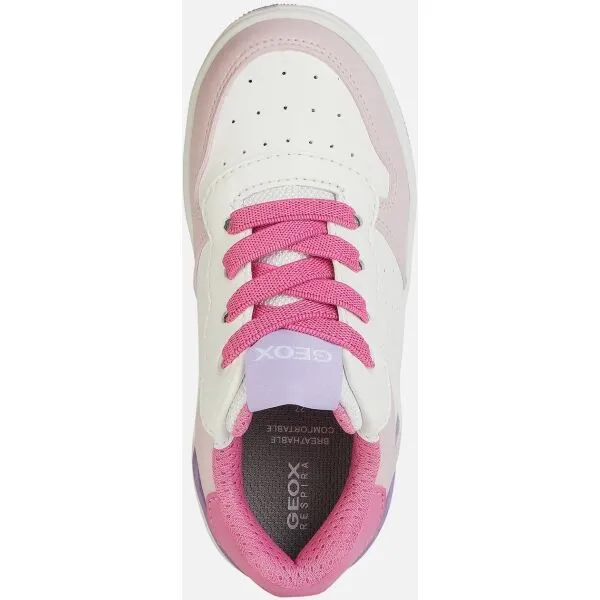 White Girls Geox Washiba Sneakers - Girls