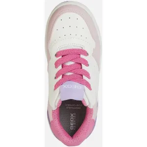 White Girls Geox Washiba Sneakers - Girls