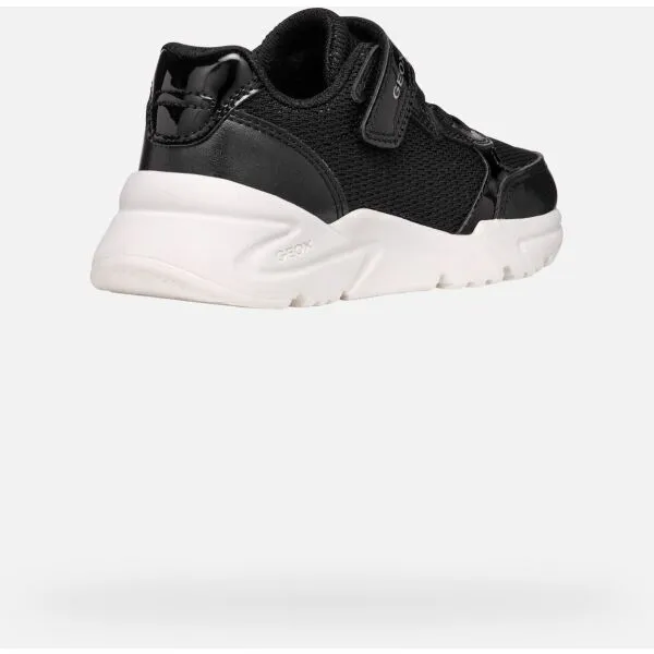 Black Girls Geox Loftus Sneakers - Girls
