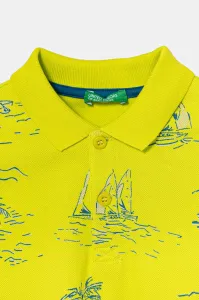 Detská bavlnená polokošeľa United Colors of Benetton