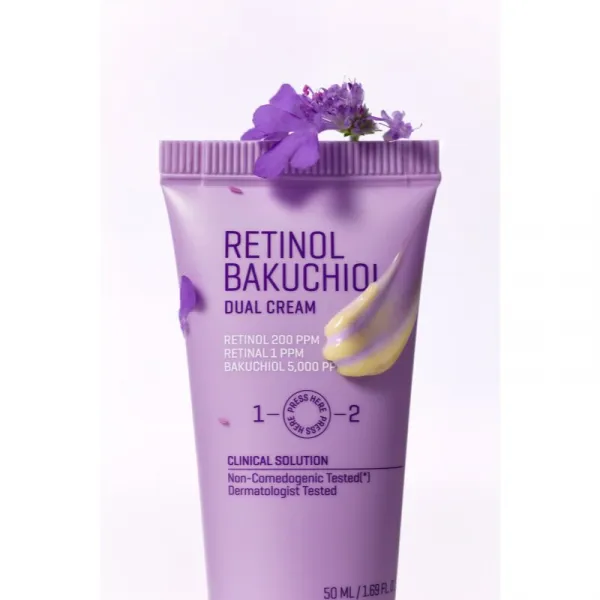 Some By Mi Retinol Bakuchiol Dual Cream intenzívny krém na rozšírené póry a vrásky 50 ml