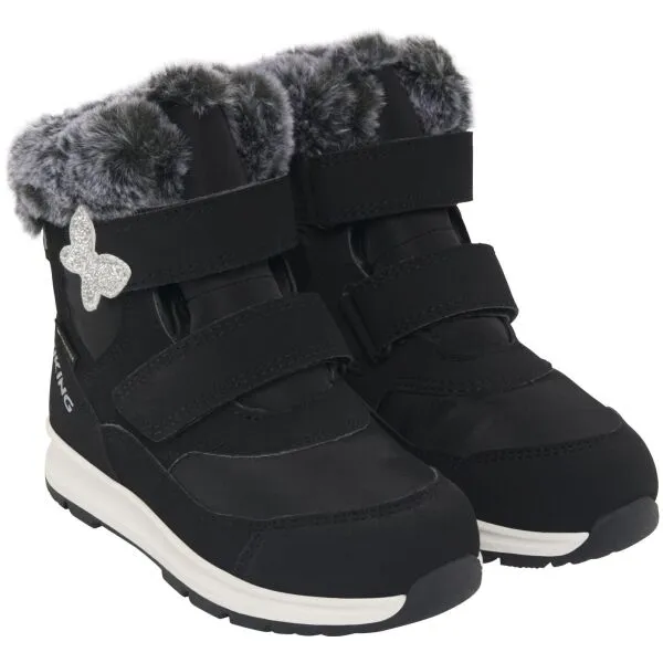 VIKING BY NORWAY BELLE BUTTERFLY WARM GTX 2V Dievčenské zimné topánky, čierna, veľkosť