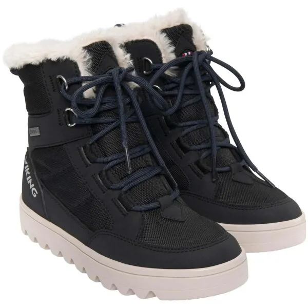 VIKING BY NORWAY FLEEK WARM GTX ZIP Juniorská zimná obuv, čierna, veľkosť
