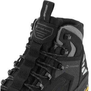 ALPINE PRO SPIDERE MID Unisex turistická obuv, čierna, veľkosť
